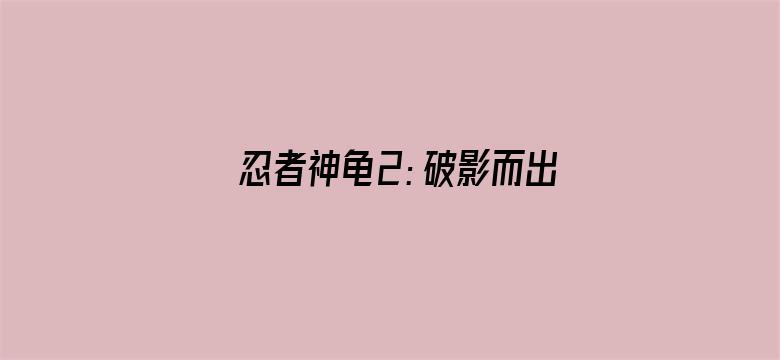 忍者神龟2：破影而出